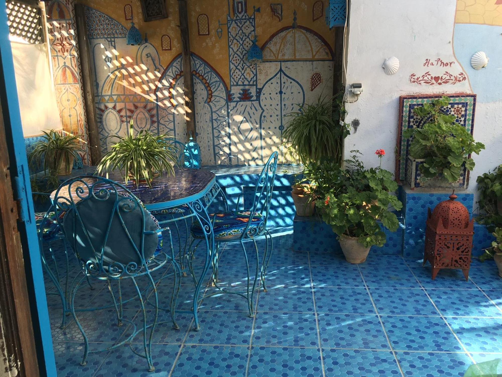 Hathor ,Casa Marroqui Con Dos Terrazas En La Medina Antigua , Ideal Parejas!! Wifi!! Asilah Esterno foto